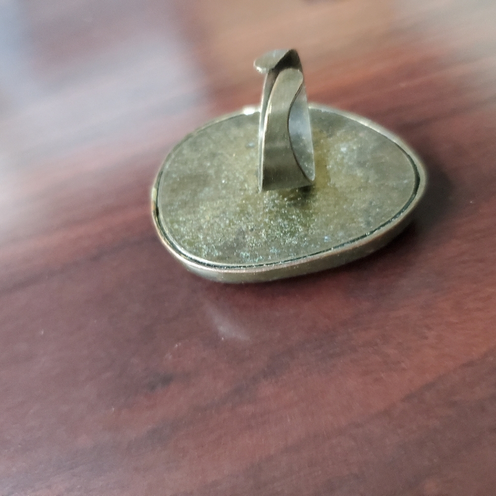Egg shape adjustable ring - Picture 2 of 5
